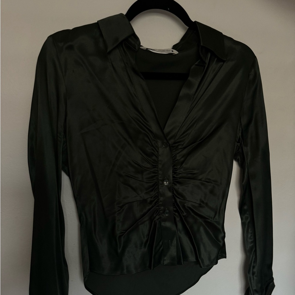 Zara satin top